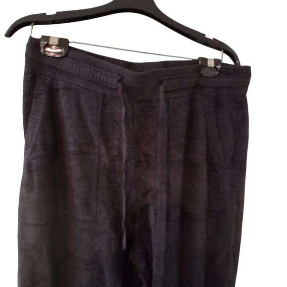 Barefoot Dreams sweatsuit set womens Medium cozy chic lite black top pants - Picture 3 of 7